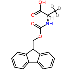 Fmoc-L-丙氨酸-D3结构式