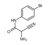 2-氨基-N-(4-溴-苯基)-2-氰基-乙酰胺结构式