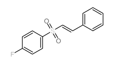 Benzene,1-fluoro-4-[[(1E)-2-phenylethenyl]sulfonyl]- Structure
