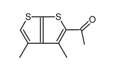 1-(3,4-二甲基噻吩并[2,3-b]噻吩-2-基)-1-乙酮结构式