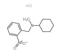 N-甲基-N-[(2-硝基苯基)甲基]环己胺盐酸盐结构式