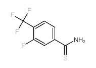 3-FLUORO-4-(TRIFLUOROMETHYL)BENZOTHIOAMIDE Structure