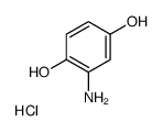 2-氨基苯-1,4-二醇盐酸盐结构式