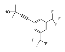 4-[3,5-bis(trifluoromethyl)phenyl]-2-methylbut-3-yn-2-ol结构式