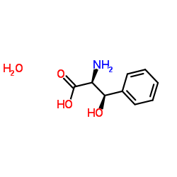 DL-苏-3-苯基丝氨酸水合物结构式