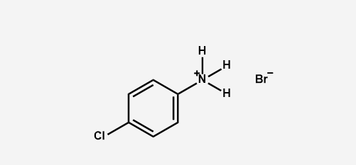 4-Chlorophenylammonium bromide Structure