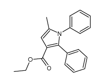 ethyl 5-methyl-2-phenyl-1-phenylpyrrole-3-carboxylate结构式