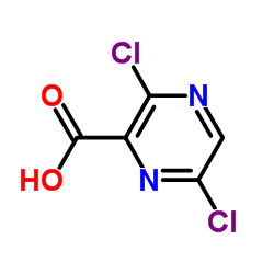 3,6-二氯吡嗪-2-羧酸结构式