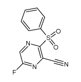 6-fluoro-3-(phenylsulfonyl)-2-pyrazinecarbonitrile Structure
