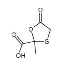 2-methyl-5-oxo-[1,3]oxathiolane-2-carboxylic acid Structure