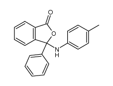 3-phenyl-3-p-tolylaminophthalide Structure