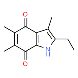 1H-Indole-4,7-dione, 2-ethyl-3,5,6-trimethyl- (9CI) Structure