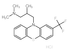 Phenothiazine, 10-[3- (dimethylamino)-2-methylpropyl]-2-(trifluoromethyl)-, monohydrochloride picture