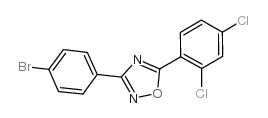 3-(4-溴苯基)-5-(2,4-二氯苯基)-1,2,4-噁二唑结构式