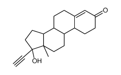 (8R,9S,10R,13S,14S,17S)-17-ethynyl-17-hydroxy-13-methyl-1,2,6,7,8,9,10,11,12,14,15,16-dodecahydrocyclopenta[a]phenanthren-3-one Structure