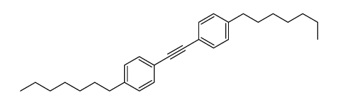 1-heptyl-4-[2-(4-heptylphenyl)ethynyl]benzene Structure
