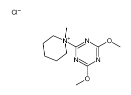 2,4-dimethoxy-6-(1-methylpiperidin-1-ium-1-yl)-1,3,5-triazine,chloride结构式