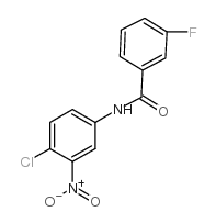 N-(4-chloro-3-nitrophenyl)-3-fluorobenzamide结构式