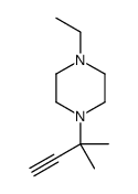 1-ethyl-4-(2-methylbut-3-en-2-yl)piperazine结构式