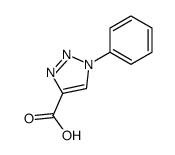1-苯基-1H-1,2,3-三唑-4-羧酸结构式