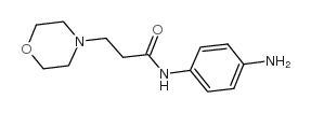 N-(4-氨基-苯基)-3-吗啉-4-丙酰胺结构式
