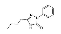 3-Butyl-1-phenyl-Δ2-1,2,4-triazolin-5-one Structure