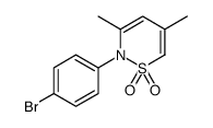 2-(4-bromophenyl)-3,5-dimethylthiazine 1,1-dioxide结构式