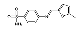 4-[(5-methylthiophen-2-yl)methylideneamino]benzenesulfonamide结构式