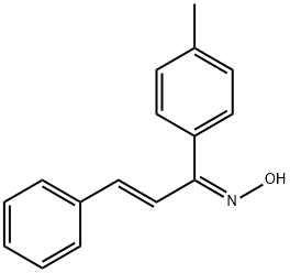 (1E,2Z)-1-(4-Methylphenyl)-3-phenyl-2-propen-1-one oxime Structure