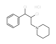 1-(2,3-dichloro-3-phenyl-propyl)piperidine Structure