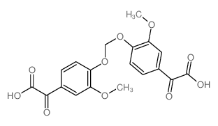 2-[3-methoxy-4-[(2-methoxy-4-oxalo-phenoxy)methoxy]phenyl]-2-oxo-acetic acid结构式