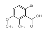 6-溴-3-甲氧基-2-甲基苯甲酸结构式