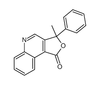 3-methyl-3-phenyl-3H-furo[3,4-c]quinolin-1-one结构式
