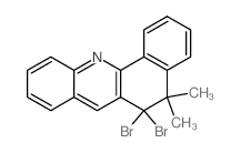 6,6-dibromo-5,5-dimethylbenzo[c]acridine Structure