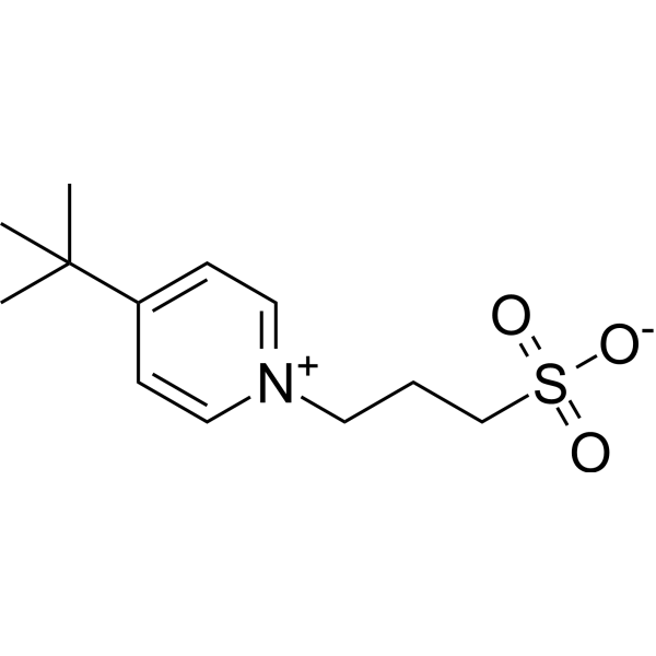3-(4-叔丁基-1-吡啶基)-1-丙烷磺酸盐结构式