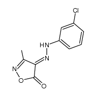 3-methylisoxazole-4,5-dione 4-[(3-chlorophenyl)hydrazone]结构式