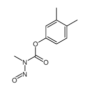 Methylnitrosocarbamic acid 3,4-xylyl ester Structure