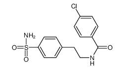 4-chloro-N-[2-(4-sulfamoylphenyl)ethyl]benzamide结构式