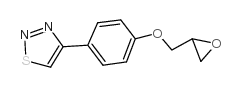 4-(4-(OXIRAN-2-YLMETHOXY)PHENYL)-1,2,3-THIADIAZOLE Structure