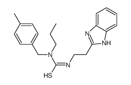 (9CI)-N-[2-(1H-苯并咪唑-2-基)乙基]-N-[(4-甲基苯基)甲基]-N-丙基-硫脲结构式