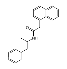 (+-)-Naphth-1-yl-essigsaeure-<β-phenyl-isopropylamid> Structure