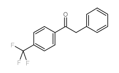 2-苯基-1-[4-(三氟甲基)苯基]-乙酮结构式
