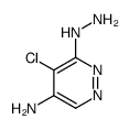 5-chloro-6-hydrazinylpyridazin-4-amine结构式