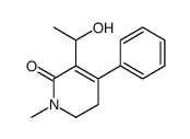 5-(1-hydroxyethyl)-1-methyl-4-phenyl-2,3-dihydropyridin-6-one结构式