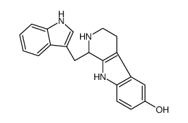 1-(1H-indol-3-ylmethyl)-2,3,4,9-tetrahydro-1H-pyrido[3,4-b]indol-6-ol Structure