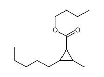 butyl 2-methyl-3-pentylcyclopropane-1-carboxylate Structure