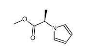 1H-Pyrrole-1-aceticacid,alpha-methyl-,methylester,(alphaR)-(9CI)结构式
