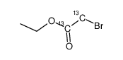 溴乙酸乙酯-13C2结构式