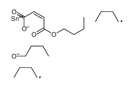4-O-[butoxy(dibutyl)stannyl] 1-O-butyl but-2-enedioate结构式