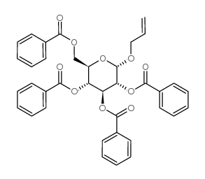 烯丙基-2,3,4-三-O-苄基-Α-D-吡喃葡萄糖苷结构式